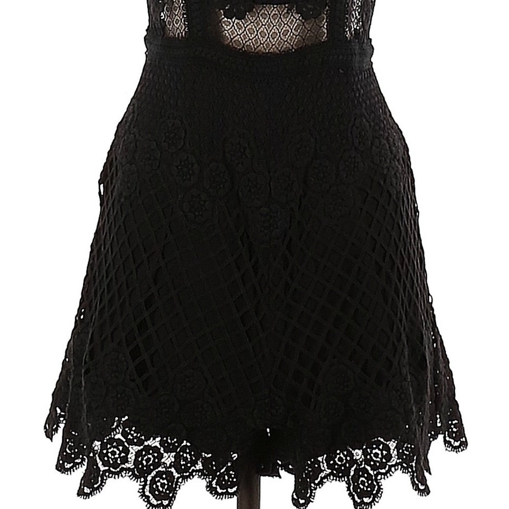 Host Pick-Beautiful Alexis Designer Black Emmbroidered Sleeveless Romper - Picture 3 of 3
